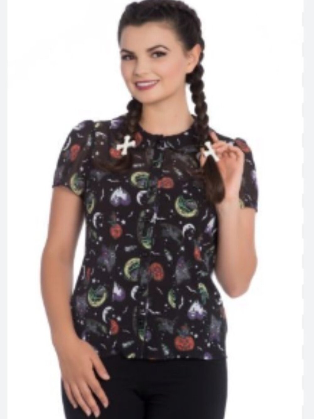 Hell Bunny Salem Blouse 2XL